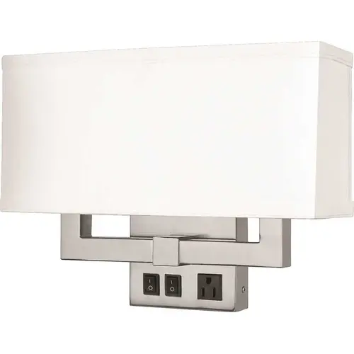 2L WALL LAMP DOUBLE BN - pack of 4