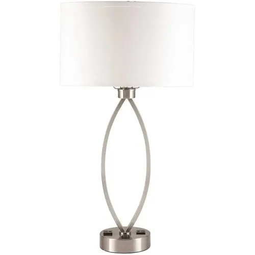 2L TABLE LAMP BRUSH NICKEL - pack of 2