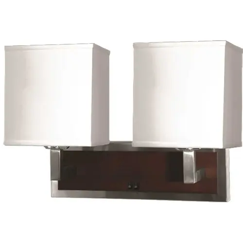 2L WALL LAMP DBL BN MAHOGANY - pack of 2 2L WALL LAMP DBL BN MAHOGANY - pack of 2