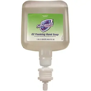 SAFEGUARD 003700047434 40.5 oz. E2 Antibacterial Foam Hand Soap Refill Clear