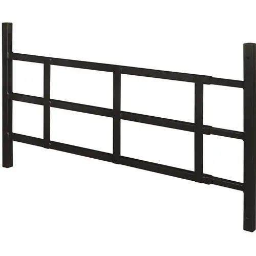31 in. to 54 in. W x 16 in. H Carbon Steel Fixed 3-Bar Window Guard, Black 31 in. to 54 in. W x 16 in. H Carbon Steel Fixed 3-Bar Window Guard, Black