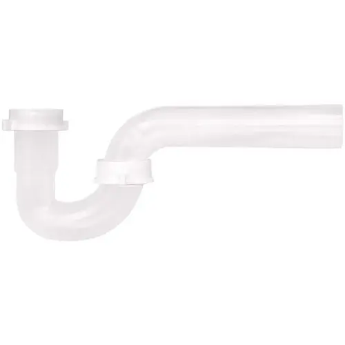 1-1/2 in. Clear Plastic Sink Drain P-Trap White 1-1/2 in. Clear Plastic Sink Drain P-Trap White
