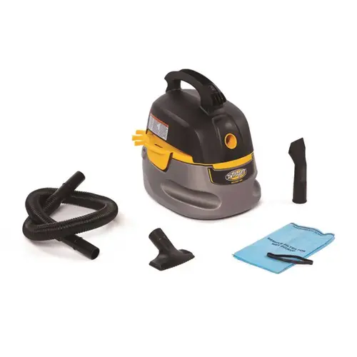 2.5 Gal. 1.75-Peak HP Compact Wet/Dry Shop Vacuum with Filter Bag, Hose and Accessories