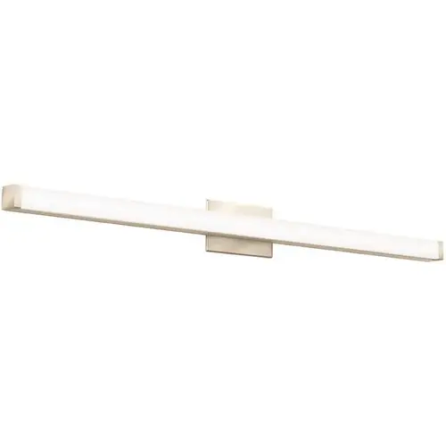 Contractor Select 45 in. 1-Light Brushed Nickel Integrated LED Vanity Light Bar, Selectable Color Temp 3000/3500/4000K Contractor Select 45 in. 1-Light Brushed Nickel Integrated LED Vanity Light Bar, Selectable Color Temp 3000/3500/4000K