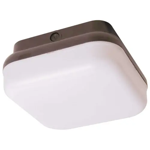 Medium 1-Light Black Integrated LED Bug Resistant Outdoor Ceiling Flush Mount Fixture Medium 1-Light Black Integrated LED Bug Resistant Outdoor Ceiling Flush Mount Fixture
