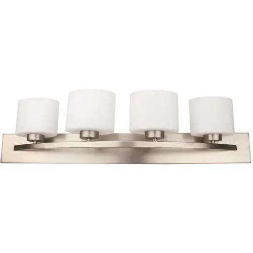 4-Light Brushed Nickel Bath Vanity Light Color/Finish Family