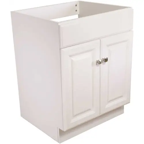 Wyndham 24 in. 2-Door Bath Vanity Cabinet Only in White (Ready to Assemble)