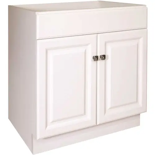 Wyndham 30 in. 2-Door Bath Vanity Cabinet Only in White (Ready to Assemble)