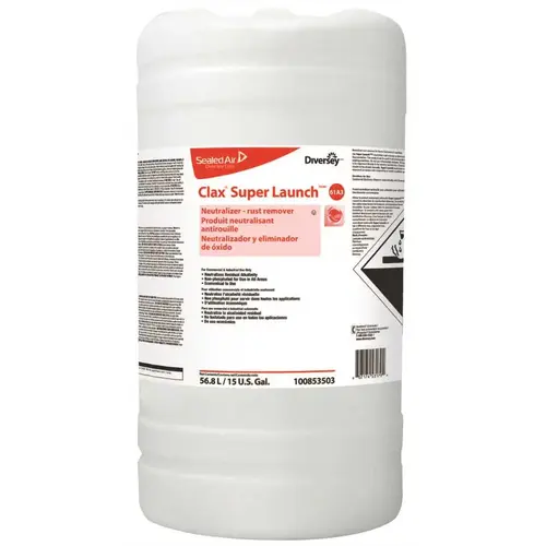Clax Super Launch TM/MC Odorless Laundry Sour 15 GAL Liquid Concentrate Kosher Colorless