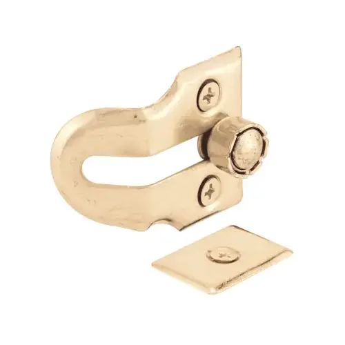 Wood Window Vent Lock, Brass Plated Steel (2 Locks) Wood Window Vent Lock, Brass Plated Steel (2 Locks)