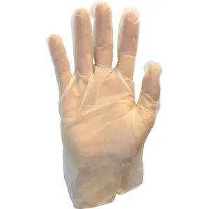 Safety Zone GDSH-MD The Safety Zone Polyethylene Glove Clear Stretch Medium, 1 Each
