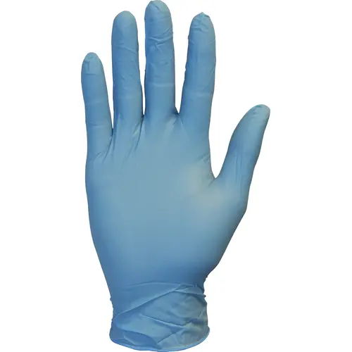 GLOVES NITRILE BLUE LARGE POWDER FREE