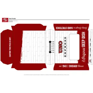 UNO FOODS  INC. 4PM8100 DEEP DISH HINGED BOX 6 INCH