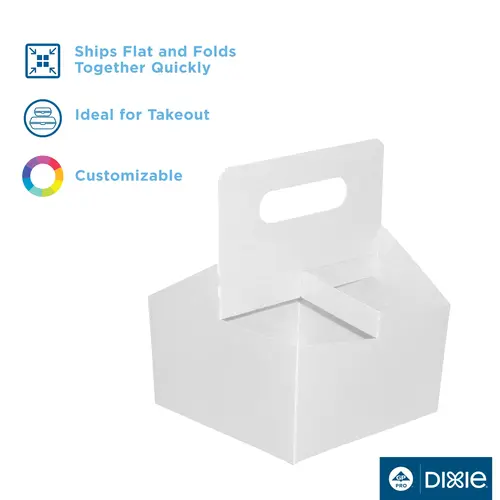 4 CUP DRINK CARRIER WHITE