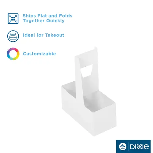 Dixie 2 Cup Drink Carrier White, 250 Count Dixie 2 Cup Drink Carrier White, 250 Count