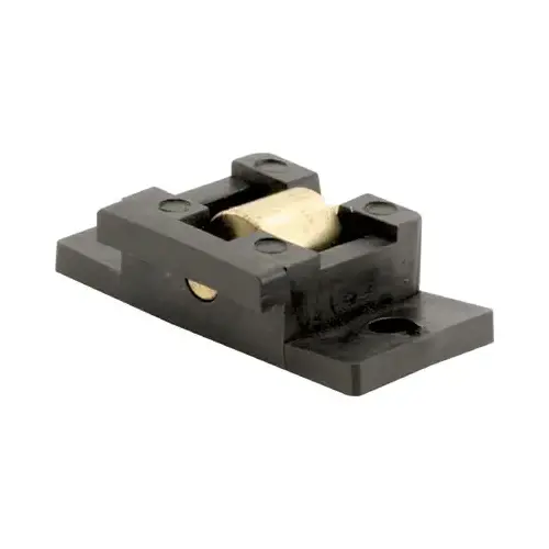13/32" Flat Edge Solid Brass Window Roller with 3/4" Black Plastic Housing for Amsco Windows 13/32" Flat Edge Solid Brass Window Roller with 3/4" Black Plastic Housing for Amsco Windows