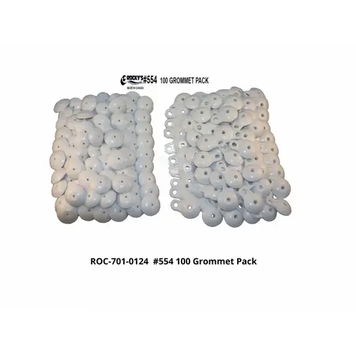 2pc 1.5" White Plastic Grommet