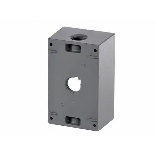 Gry 1-gang Box W/ 3 .5" Holes Gry 1-gang Box W/ 3 .5" Holes