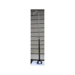 OUTDOOR SHOWER COMPANY LLC PS-1000-ADA 85"h Free Standing Pool Shower With Ada Metered Push Valve & Hose Bibb