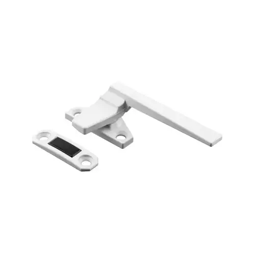 Right Hand Casement Window Locking Handle, Diecast Material, 1-1/2" Center-To-Center, 3-1/2" Length, White Finish Right Hand Casement Window Locking Handle, Diecast Material, 1-1/2" Center-To-Center, 3-1/2" Length, White Finish