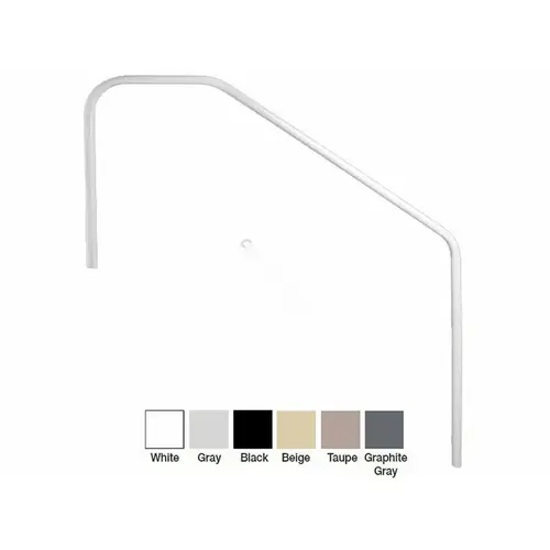 72" Beige 3-bend Deck To Pool Handrail 72" Beige 3-bend Deck To Pool Handrail