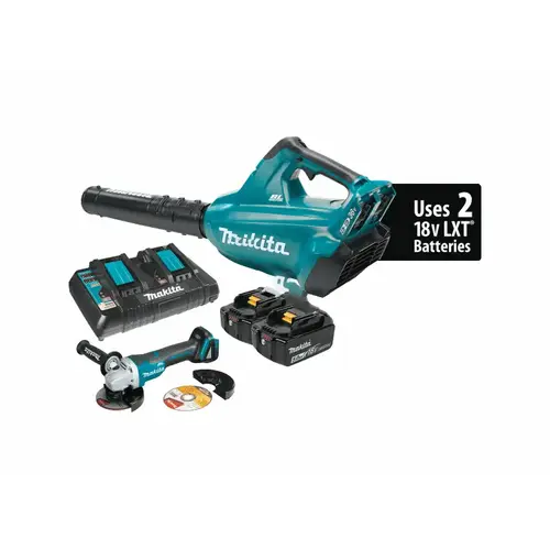 Makita 18v X2 Lxt Blower Grinder Kit Makita 18v X2 Lxt Blower Grinder Kit