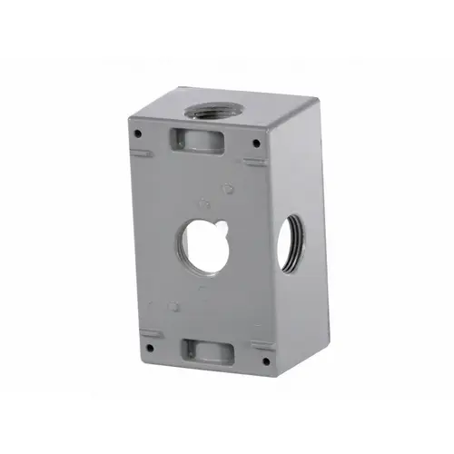 Gry 1-gang Box W/ 5 .75" Holes Side Entry Gry 1-gang Box W/ 5 .75" Holes Side Entry