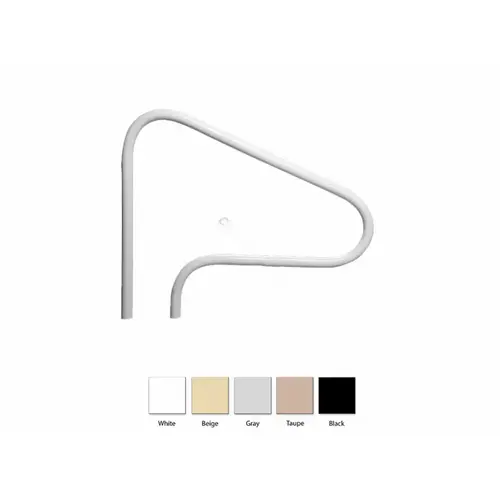 40" Gry 3-bend Return-to-deck Fig-4 Grab Rail Gray 40" Gry 3-bend Return-to-deck Fig-4 Grab Rail Gray