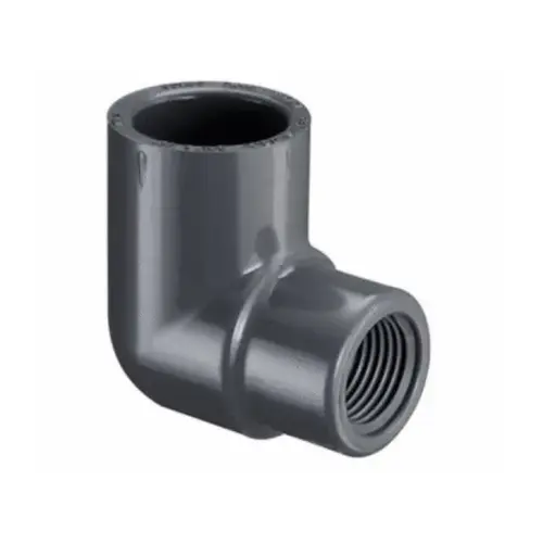 1" X .75" Sch80 Pvc 90 Degree Reducing Elbow Socket X Fipt 1" X .75" Sch80 Pvc 90 Degree Reducing Elbow Socket X Fipt