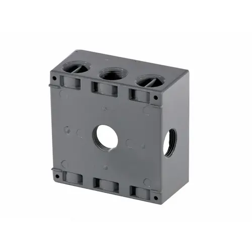 2-gang Box W/ 5 .75" Holes Side Entry