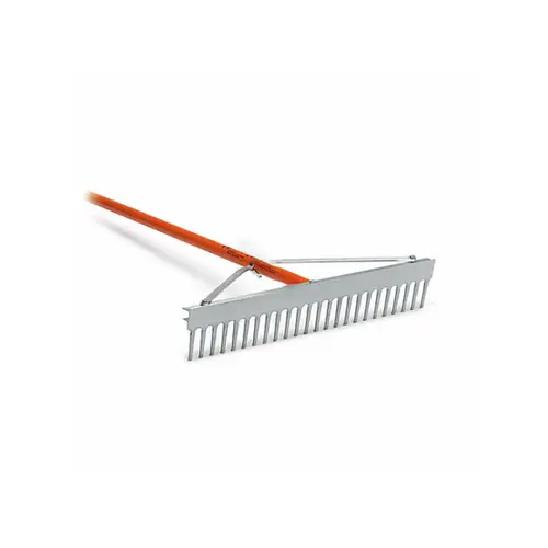 36" Orange Accuform Landscape Rake With 66" Aluminum Handle 36" Orange Accuform Landscape Rake With 66" Aluminum Handle