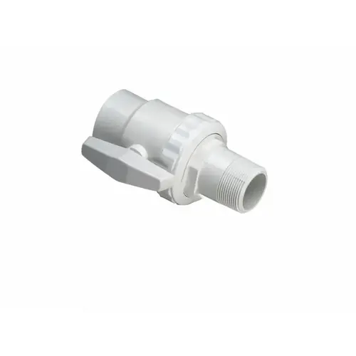 1.5" Pvc Ball Valve White 1.5" Pvc Ball Valve White