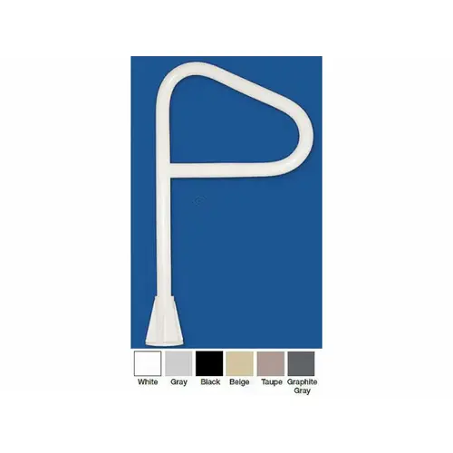 18" Black Single Post Handrail