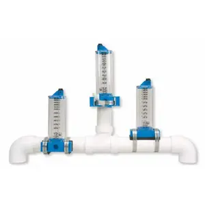 Rola-Chem 570391V 6" Pvc 400-1050gpm Vertical Mount Flowmeter Galvanized