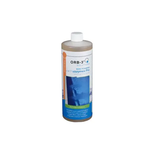 1 Qt Bottle Non-foaming Pool Enzymes Pro Translucent Light Amber 1 Qt Bottle Non-foaming Pool Enzymes Pro Translucent Light Amber