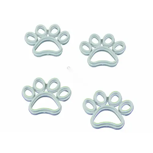 3 5/16" X 2 3/4" Fillable Friends Dog Paw Stencil White 3 5/16" X 2 3/4" Fillable Friends Dog Paw Stencil White
