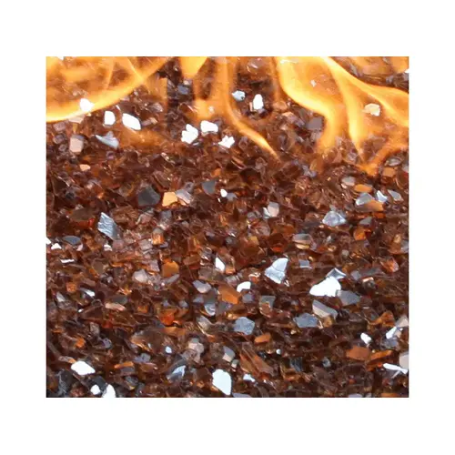 10# .25" Copper Reflective Fireglass 10# .25" Copper Reflective Fireglass