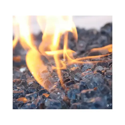 1/2" Pacific Blue Fire Glass 10 Lbs Bag 1/2" Pacific Blue Fire Glass 10 Lbs Bag