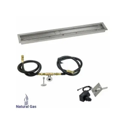 48" X 6" Linear Natural Gas Drop-in T-burner Pan Kit 48" X 6" Linear Natural Gas Drop-in T-burner Pan Kit