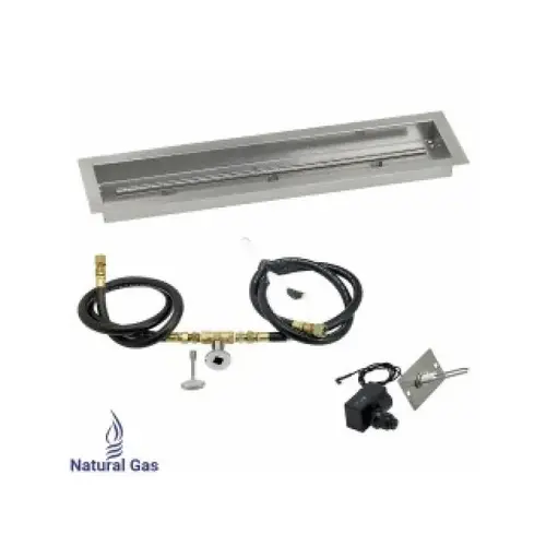 Burner Pan Kit Linear Channel 30"x6" T-burner Burner Pan Kit Linear Channel 30"x6" T-burner