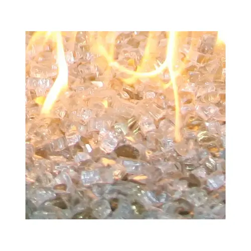 10# .25" Gold Reflective Fireglass 10# .25" Gold Reflective Fireglass