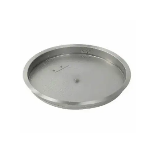 Burner Pan Rd 25" Drop In Ss .5" Male No Ring Burner Pan Rd 25" Drop In Ss .5" Male No Ring