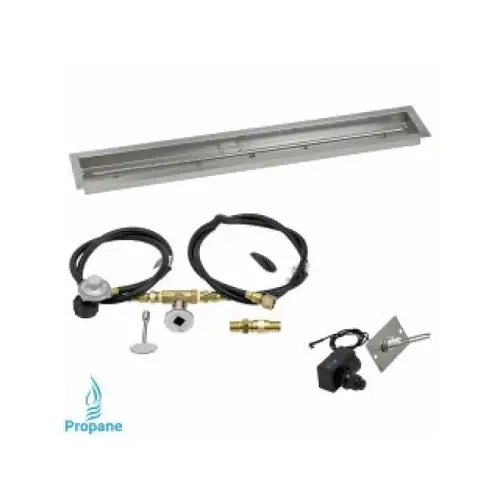 Burner Pan Kit Linear Channel 48"x6" T-burner Burner Pan Kit Linear Channel 48"x6" T-burner