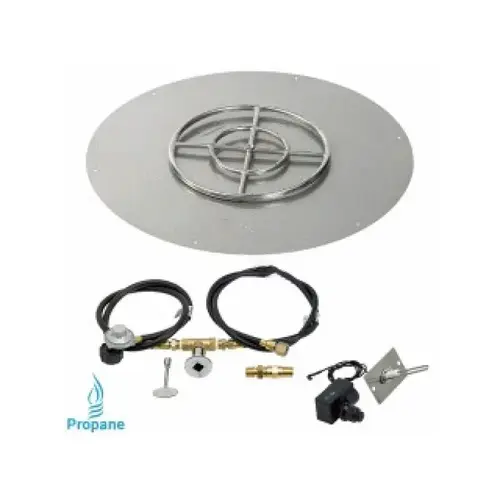 30" Rd Flat Pan W/ 18" Lp Ring & Spark Ign Kit 30" Rd Flat Pan W/ 18" Lp Ring & Spark Ign Kit