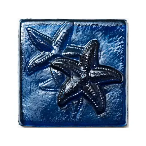 4" X 4" Aquascapes Deco Starfish Sapphire Navy 4" X 4" Aquascapes Deco Starfish Sapphire Navy