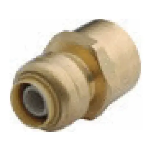 1 in. Brass Push-to-Connect Straight Connector, Male NPT
