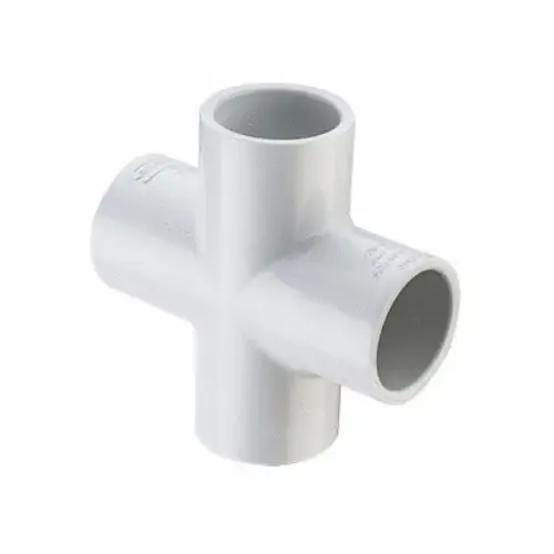 2"s Sch40 Pvc Cross White 2"s Sch40 Pvc Cross White
