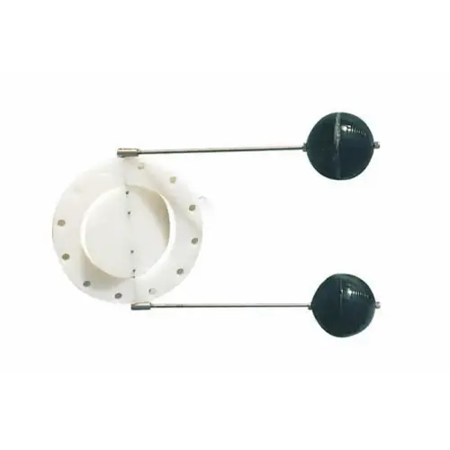 10" Horizontal Modulating Dual Float Valve Silver/Black