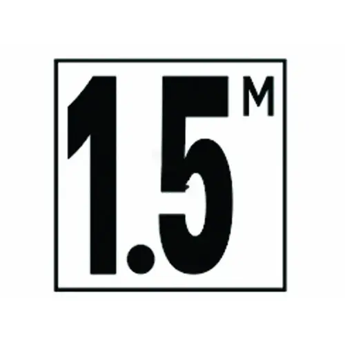 5in Non-skid Metric 1.5 M Depth Marker 5in Non-skid Metric 1.5 M Depth Marker