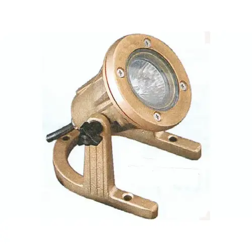 Compact Adjustable Low Voltage Freestanding Submersible White Led Light Fixture Brass